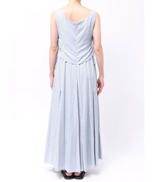 LAGUNAMOON(ラグナムーン)の「ストライプドレープフレアワンピース 【夏服】(ワンピース・レディース・ホワイト/イエロー/ブルー・MEDIUM/SMALL)」の18枚目の写真