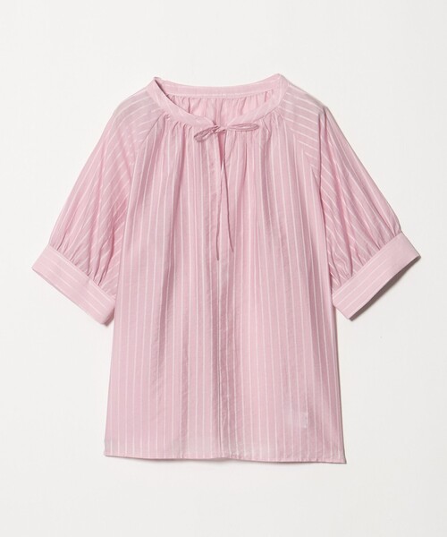 A DAY IN THE LIFE UNITED ARROWS(アデイインザライフユナイテッドアローズ)の「ラグラン 2WAYブラウス <A DAY IN THE LIFE>(シャツ/ブラウス・レディース・ライトブルー/ライトピンク/ネイビー・FREE)」の3枚目の写真