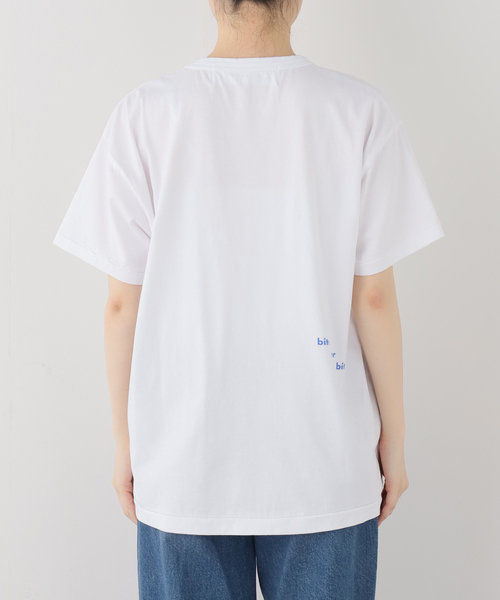 Ophrys(オフリス)の「Ophrys/オフリス bite after bite Tee OP26SS06(Tシャツ/カットソー・レディース・ネイビー/ホワイト・FREE)」の5枚目の写真