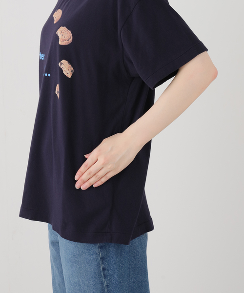 Ophrys(オフリス)の「Ophrys/オフリス bite after bite Tee OP26SS06(Tシャツ/カットソー・レディース・ネイビー/ホワイト・FREE)」の6枚目の写真