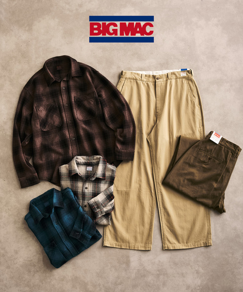 BIG MAC(ビッグマック)の「BIG MAC 417別注 チェックダイシャツ(シャツ/ブラウス・メンズ・グリーン/ブラウン/チャコールグレー・MEDIUM/LARGE)」の6枚目の写真
