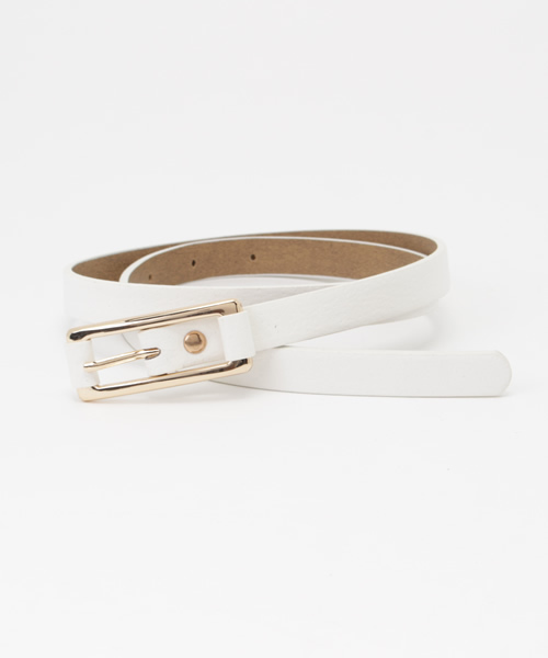 VIS(ビス)の「ジャストウエストベルト(ベルト・レディース・ホワイト/キャメル/ベージュ/ブラック・FREE)」の2枚目の写真