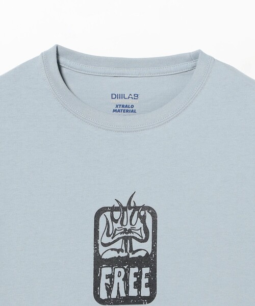 DEMARCOLAB(デマルコラブ)の「DeMarcoLab × Almost Free Services / FREE TEE(Tシャツ/カットソー・メンズ・ライトブルー・XL/L/M)」の3枚目の写真