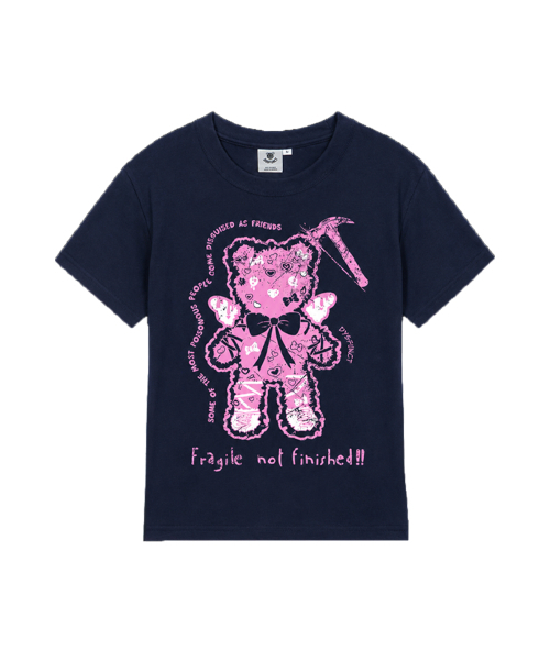 DYSFUNCT(ディスファンクト)の「ANGEL HAMMER BEAR SLIM T-SHIRT(NAVY)(Tシャツ/カットソー・レディース・その他・SMALL/MEDIUM)」の4枚目の写真