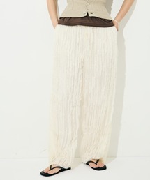 ［muller of yoshiokubo/ミュラー オブ ヨシオクボ］RUFFLE CHIFFON PANTS