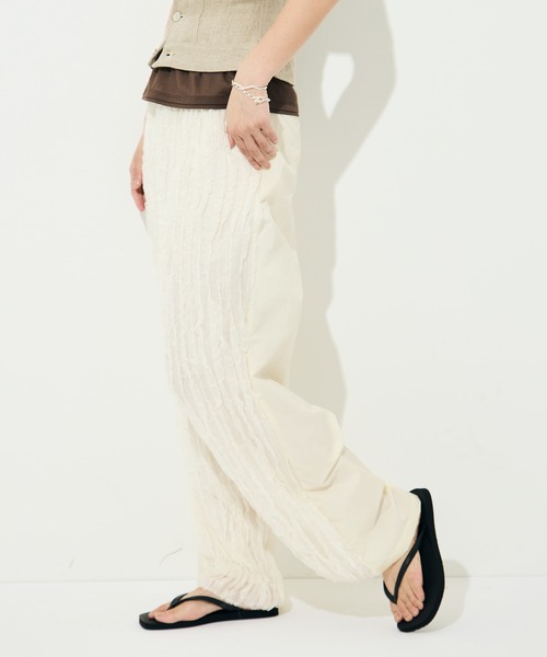 muller of yoshiokubo（ミュラーオブヨシオクボ）の「［muller of yoshiokubo/ミュラー オブ ヨシオクボ］RUFFLE CHIFFON PANTS（その他パンツ・レディース・ブラック/ミント/アイボリー・SMALL/MEDIUM）」の20枚目の写真