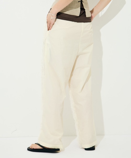 muller of yoshiokubo（ミュラーオブヨシオクボ）の「［muller of yoshiokubo/ミュラー オブ ヨシオクボ］RUFFLE CHIFFON PANTS（その他パンツ・レディース・ブラック/ミント/アイボリー・SMALL/MEDIUM）」の19枚目の写真