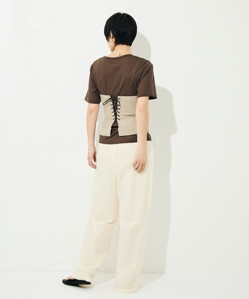 muller of yoshiokubo（ミュラーオブヨシオクボ）の「［muller of yoshiokubo/ミュラー オブ ヨシオクボ］RUFFLE CHIFFON PANTS（その他パンツ・レディース・ブラック/ミント/アイボリー・SMALL/MEDIUM）」の13枚目の写真