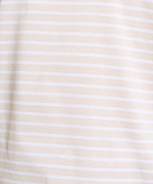 INDIVI(インディヴィ)の「【体型カバー】ボーダードルマントップス(Tシャツ/カットソー・レディース・オリーブ系2/ベージュ系2/ネイビー系2/ダークブラウン系2・05/13/34/15 /38)」の17枚目の写真