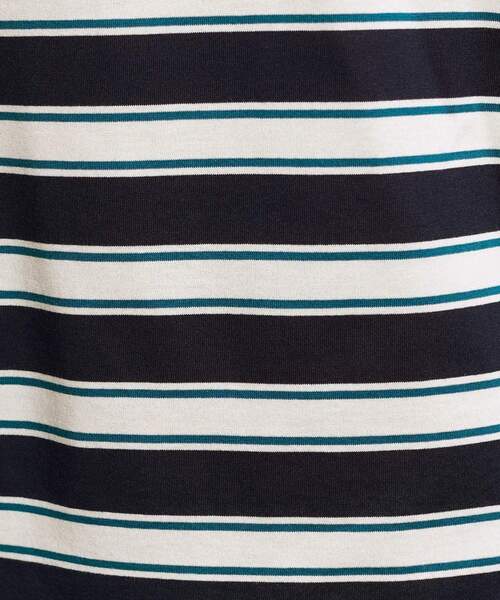 INDIVI(インディヴィ)の「【体型カバー】ボーダードルマントップス(Tシャツ/カットソー・レディース・オリーブ系2/ベージュ系2/ネイビー系2/ダークブラウン系2・05/13/34/15 /38)」の21枚目の写真