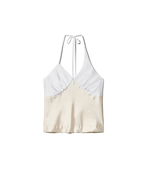 Kijun(キジュン)の「Satin Shirring Halter Top Butter Off-White(Tシャツ/カットソー・レディース・その他・SMALL/LARGE/MEDIUM)」の8枚目の写真