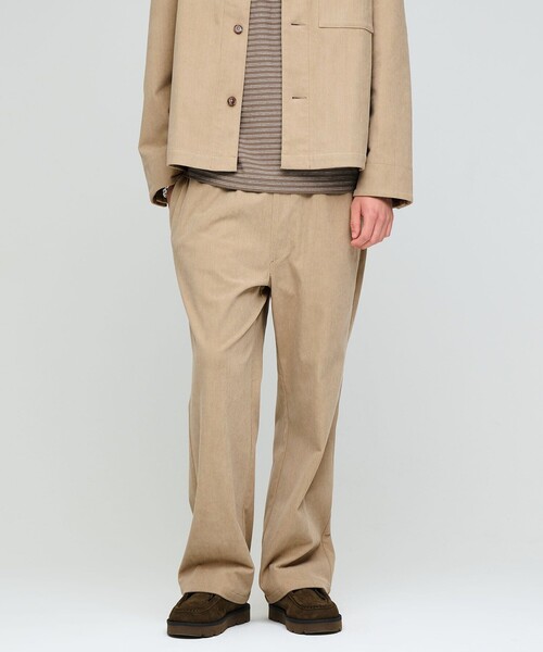 green label relaxing(グリーンレーベルリラクシング)の「コーデュロイ PLAY-PANTS ワイド イージーパンツ W4 -ストレッチ-(その他パンツ・メンズ・ベージュ/ブラック/グレー・S/XL/L/M)」の1枚目の写真