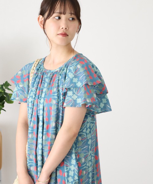 KILKI(キルキー)の「kilki フリルスリーブワンピース アザミ(ワンピース・レディース・ブルー系その他/ホワイト系その他・FREE)」の10枚目の写真