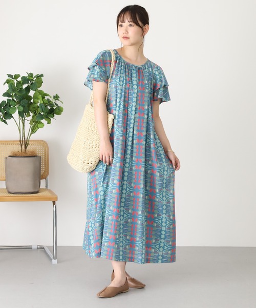 KILKI(キルキー)の「kilki フリルスリーブワンピース アザミ(ワンピース・レディース・ブルー系その他/ホワイト系その他・FREE)」の11枚目の写真
