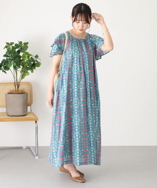 KILKI(キルキー)の「kilki フリルスリーブワンピース アザミ(ワンピース・レディース・ブルー系その他/ホワイト系その他・FREE)」の12枚目の写真