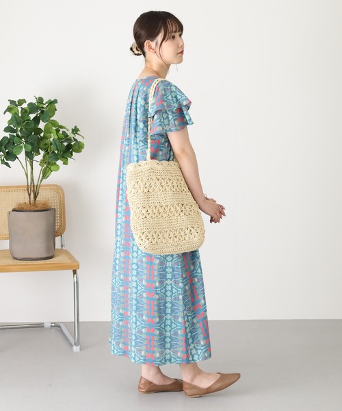 KILKI(キルキー)の「kilki フリルスリーブワンピース アザミ(ワンピース・レディース・ブルー系その他/ホワイト系その他・FREE)」の14枚目の写真