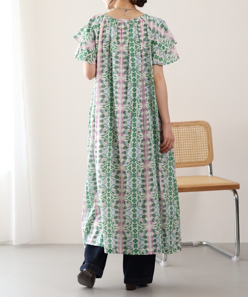 KILKI(キルキー)の「kilki フリルスリーブワンピース アザミ(ワンピース・レディース・ブルー系その他/ホワイト系その他・FREE)」の7枚目の写真
