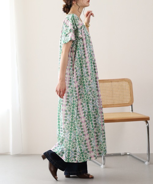 KILKI(キルキー)の「kilki フリルスリーブワンピース アザミ(ワンピース・レディース・ブルー系その他/ホワイト系その他・FREE)」の8枚目の写真