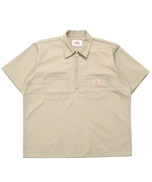 Dickies SS Half Zip Shirt 56 — футболка с короткой застёжкой-молнией