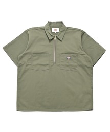【Dickies】SS HALF ZIP SHIRT 56 / ディッキーズ ハーフジップシャツ