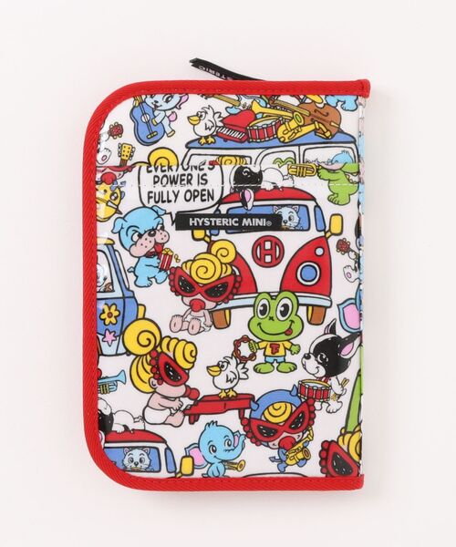 新品　ヒステリックミニ マルチケースSサイズ BAND WAGON総柄 マルチケース（その他小物）｜HYSTERIC MINI