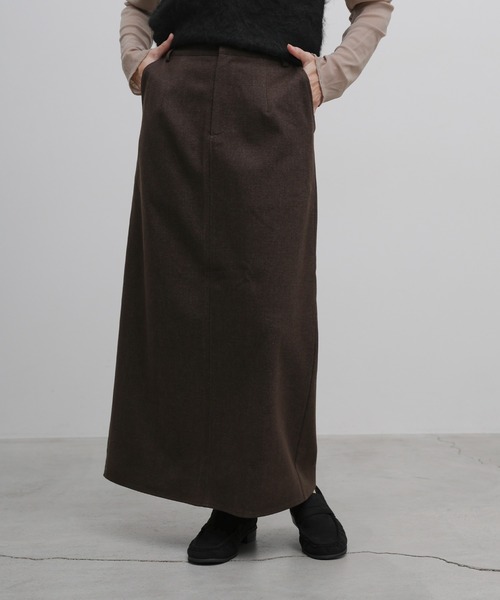 select MOCA(セレクトモカ)の「ウールライクIラインスカート(スカート・レディース・ブラウン/チャコールグレー・SMALL/MEDIUM/LARGE)」の19枚目の写真