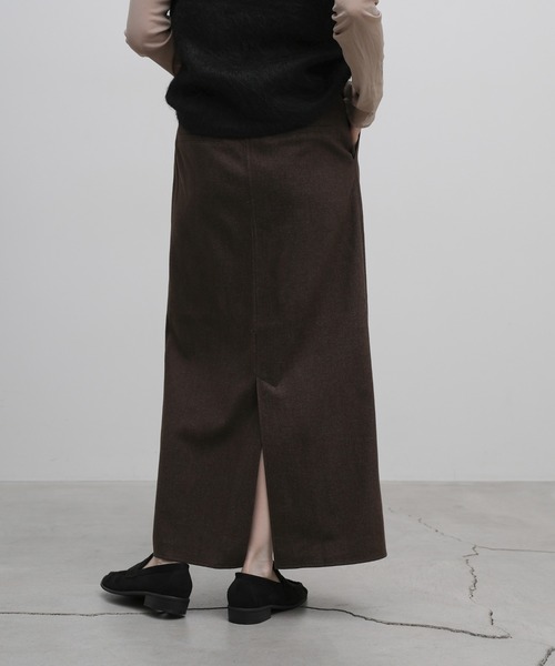 select MOCA(セレクトモカ)の「ウールライクIラインスカート(スカート・レディース・ブラウン/チャコールグレー・SMALL/MEDIUM/LARGE)」の17枚目の写真