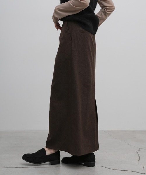select MOCA(セレクトモカ)の「ウールライクIラインスカート(スカート・レディース・ブラウン/チャコールグレー・SMALL/MEDIUM/LARGE)」の16枚目の写真