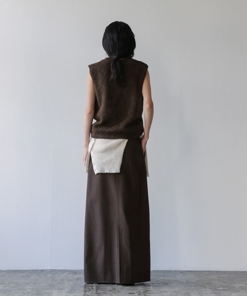 select MOCA(セレクトモカ)の「ウールライクIラインスカート(スカート・レディース・ブラウン/チャコールグレー・SMALL/MEDIUM/LARGE)」の13枚目の写真