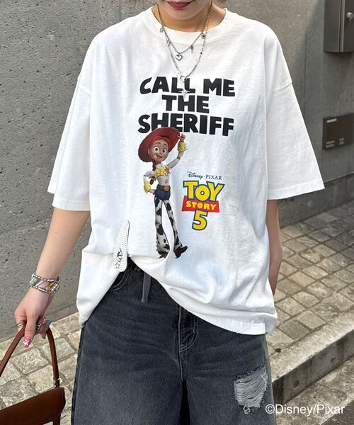CIAOPANIC(チャオパニック)の「【TOY STORY/トイ・ストーリー】アソートグラフィックTシャツ(Tシャツ/カットソー・レディース・ホワイト系その他/ホワイト系その他2/ホワイト系その他3/ホワイト・FREE)」の4枚目の写真