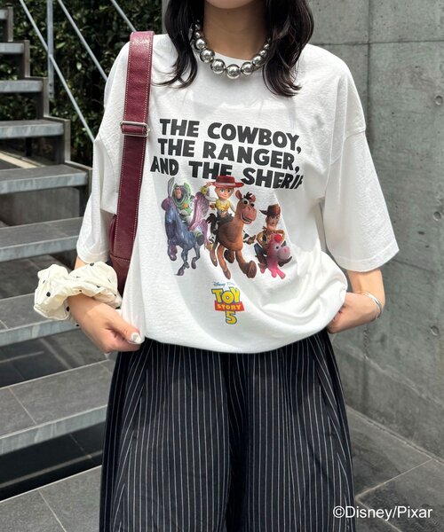 CIAOPANIC(チャオパニック)の「【TOY STORY/トイ・ストーリー】アソートグラフィックTシャツ(Tシャツ/カットソー・レディース・ホワイト系その他/ホワイト系その他2/ホワイト系その他3/ホワイト・FREE)」の12枚目の写真