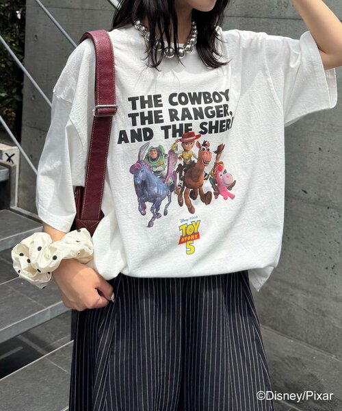 CIAOPANIC(チャオパニック)の「【TOY STORY/トイ・ストーリー】アソートグラフィックTシャツ(Tシャツ/カットソー・レディース・ホワイト系その他/ホワイト系その他2/ホワイト系その他3/ホワイト・FREE)」の11枚目の写真