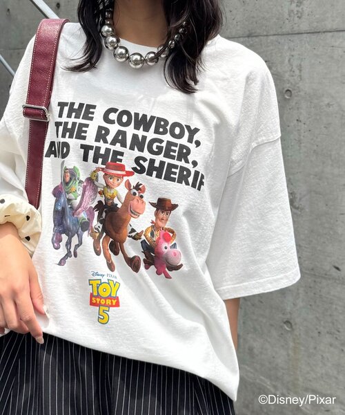 CIAOPANIC(チャオパニック)の「【TOY STORY/トイ・ストーリー】アソートグラフィックTシャツ(Tシャツ/カットソー・レディース・ホワイト系その他/ホワイト系その他2/ホワイト系その他3/ホワイト・FREE)」の10枚目の写真