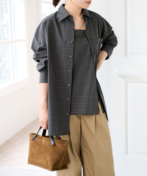 U by SPICK&SPAN(ユーバイスピックアンドスパン)の「ARTESANOS / アルテサノス ポーチ付きスウェード トートバッグ(トートバッグ・レディース・キャメル・FREE)」の6枚目の写真