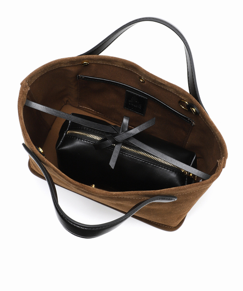 U by SPICK&SPAN(ユーバイスピックアンドスパン)の「ARTESANOS / アルテサノス ポーチ付きスウェード トートバッグ(トートバッグ・レディース・キャメル・FREE)」の12枚目の写真