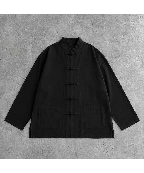 SHIBUYA Zy.(シブヤジー)の「Hidden Temple チャイナシャツ(シャツ/ブラウス・メンズ・ブラック/ホワイト・XL/L/M)」の9枚目の写真