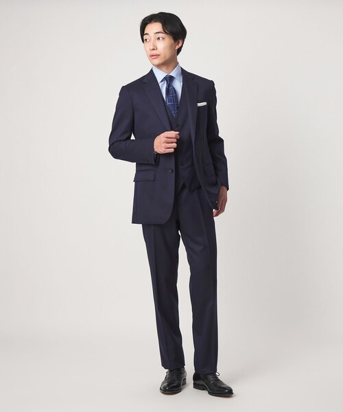 green label relaxing(グリーンレーベルリラクシング)の「REDA サージ スリム NP スーツパンツ(スーツパンツ・メンズ・ネイビー/ダークブラウン/ブラック/ダークグレー・88/84/76/80/72/92)」の7枚目の写真