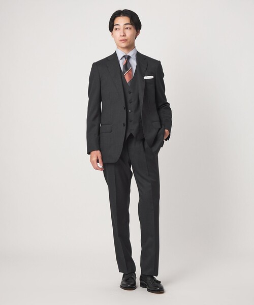 green label relaxing(グリーンレーベルリラクシング)の「REDA サージ スリム NP スーツパンツ(スーツパンツ・メンズ・ネイビー/ダークブラウン/ブラック/ダークグレー・88/84/76/80/72/92)」の9枚目の写真