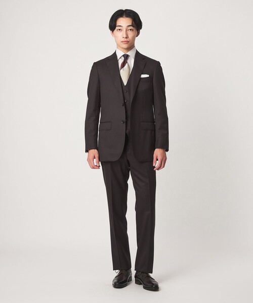 green label relaxing(グリーンレーベルリラクシング)の「REDA サージ スリム NP スーツパンツ(スーツパンツ・メンズ・ネイビー/ダークブラウン/ブラック/ダークグレー・88/84/76/80/72/92)」の10枚目の写真