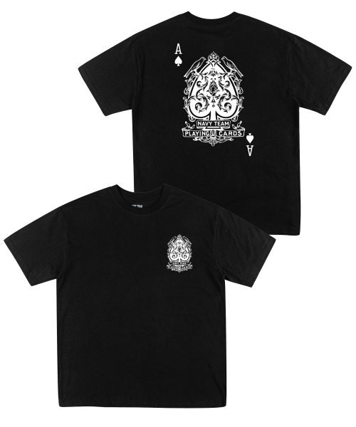 NAVYTEAM(ネイビーチーム)の「PLAYING CARDS 半袖Tシャツ(4色)(Tシャツ/カットソー・レディース・ホワイト/ライトグレー/ネイビー/ブラック・X-LARGE/SMALL/LARGE/MEDIUM)」の12枚目の写真