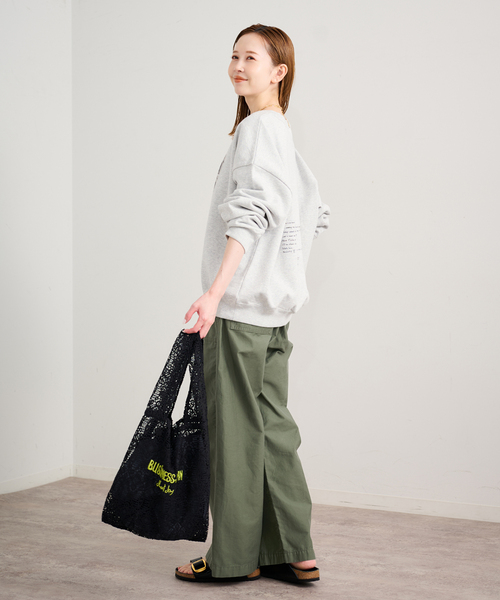 U by SPICK&SPAN(ユーバイスピックアンドスパン)の「photo print スウェット(スウェット・レディース・ネイビー/ライトグレー/ホワイト・FREE)」の7枚目の写真