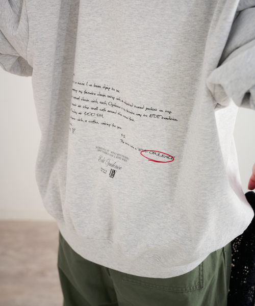 U by SPICK&SPAN(ユーバイスピックアンドスパン)の「photo print スウェット(スウェット・レディース・ネイビー/ライトグレー/ホワイト・FREE)」の12枚目の写真