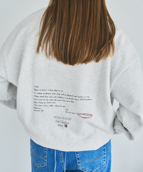 U by SPICK&SPAN(ユーバイスピックアンドスパン)の「photo print スウェット(スウェット・レディース・ネイビー/ライトグレー/ホワイト・FREE)」の14枚目の写真