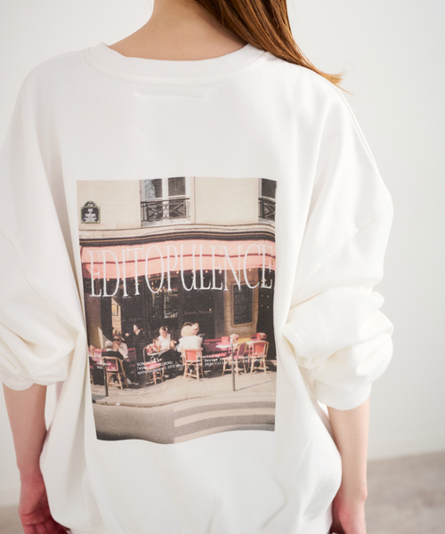 U by SPICK&SPAN(ユーバイスピックアンドスパン)の「photo print スウェット(スウェット・レディース・ネイビー/ライトグレー/ホワイト・FREE)」の15枚目の写真