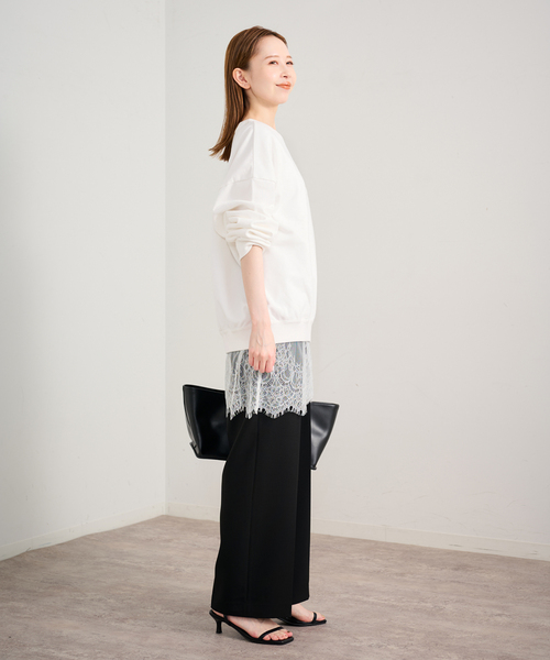 U by SPICK&SPAN(ユーバイスピックアンドスパン)の「photo print スウェット(スウェット・レディース・ネイビー/ライトグレー/ホワイト・FREE)」の17枚目の写真