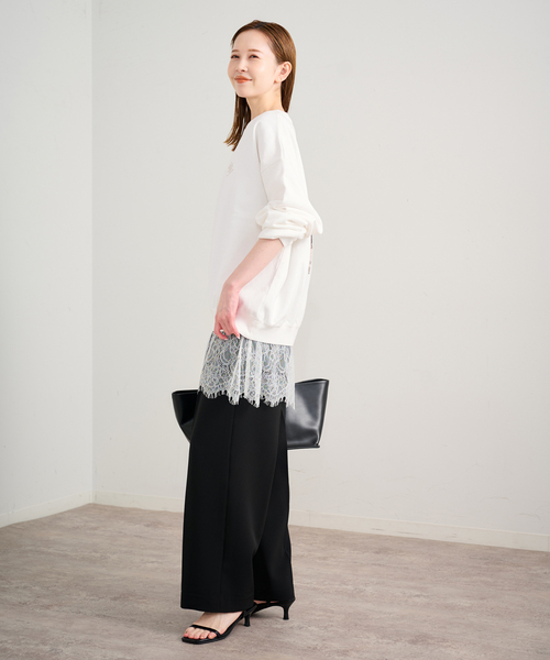 U by SPICK&SPAN(ユーバイスピックアンドスパン)の「photo print スウェット(スウェット・レディース・ネイビー/ライトグレー/ホワイト・FREE)」の19枚目の写真
