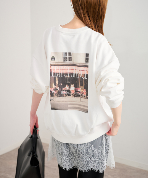 U by SPICK&SPAN(ユーバイスピックアンドスパン)の「photo print スウェット(スウェット・レディース・ネイビー/ライトグレー/ホワイト・FREE)」の20枚目の写真