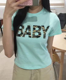 カモフラロゴプリント 半袖Tシャツ