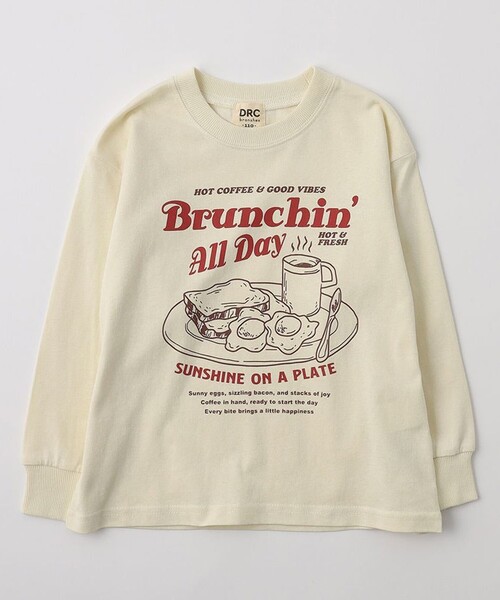DRC branshes(ディーアールシーブランシェス)の「【WEB限定/DRC】アソートグラフィック長袖Tシャツ(Tシャツ/カットソー・キッズ・ネイビー/ブラウン/チャコールグレー/アイボリー/マスタード/ブルーグレー/レッド/その他1/その他2/その他3・100/120/140/110/130/150)」の2枚目の写真