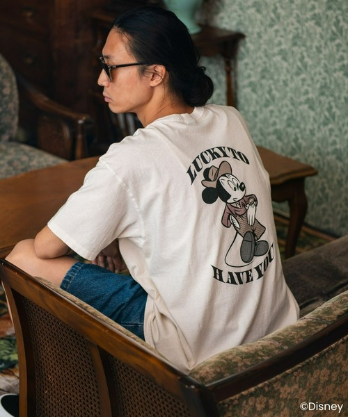MAGIC NUMBER(マジック ナンバー)の「【MAGIC NUMBER/Good On】Mickey Mouse/Mid-century style TEE B(Tシャツ/カットソー・メンズ・ブラック/ブルー/キナリ/ホワイト・SMALL/MEDIUM/X-LARGE/LARGE/XX-LARGE)」の3枚目の写真